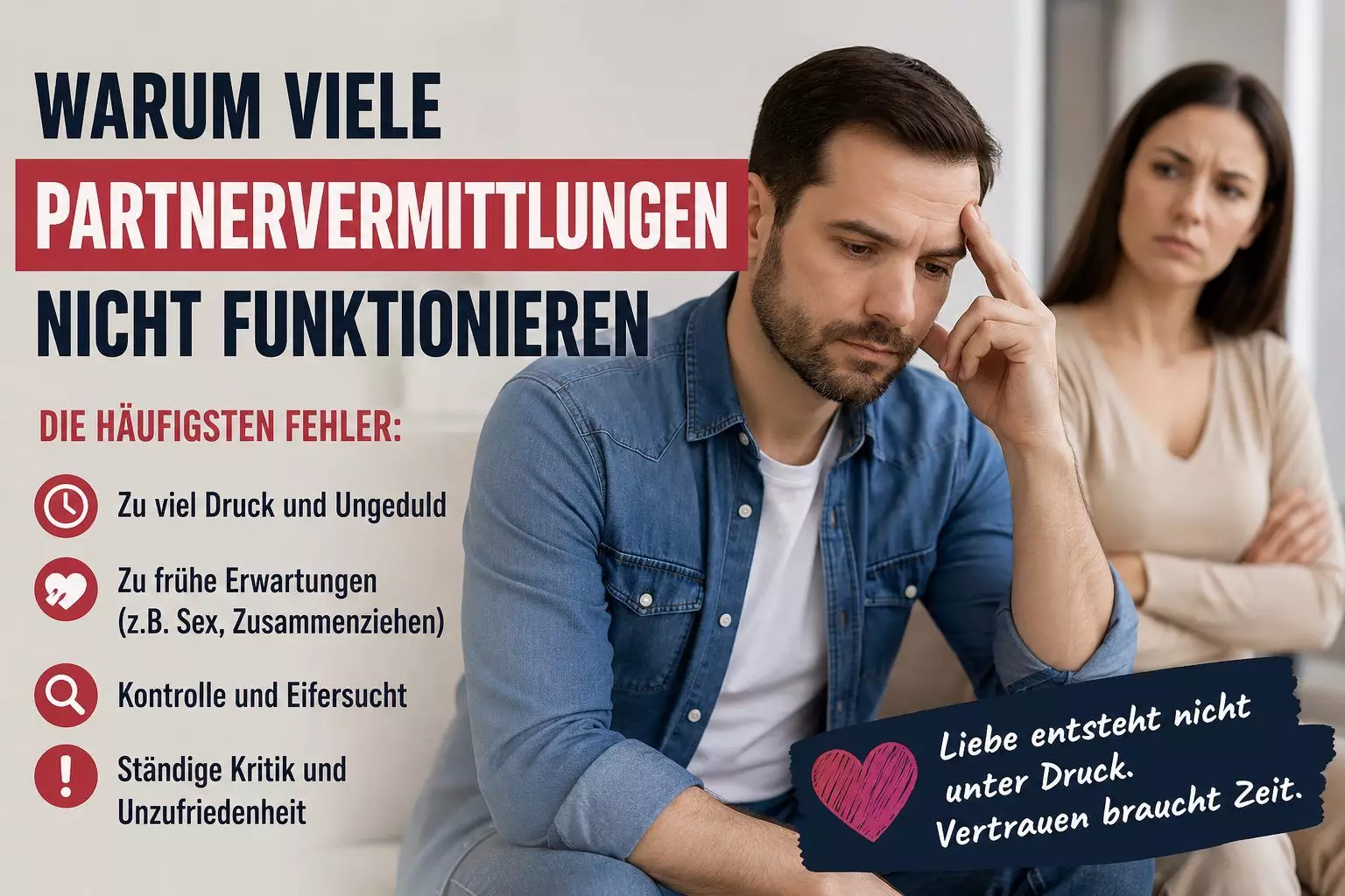Warum Männer ihre Chancen auf Liebe oft selbst sabotieren – Erkenntnisse aus der Partnervermittlung